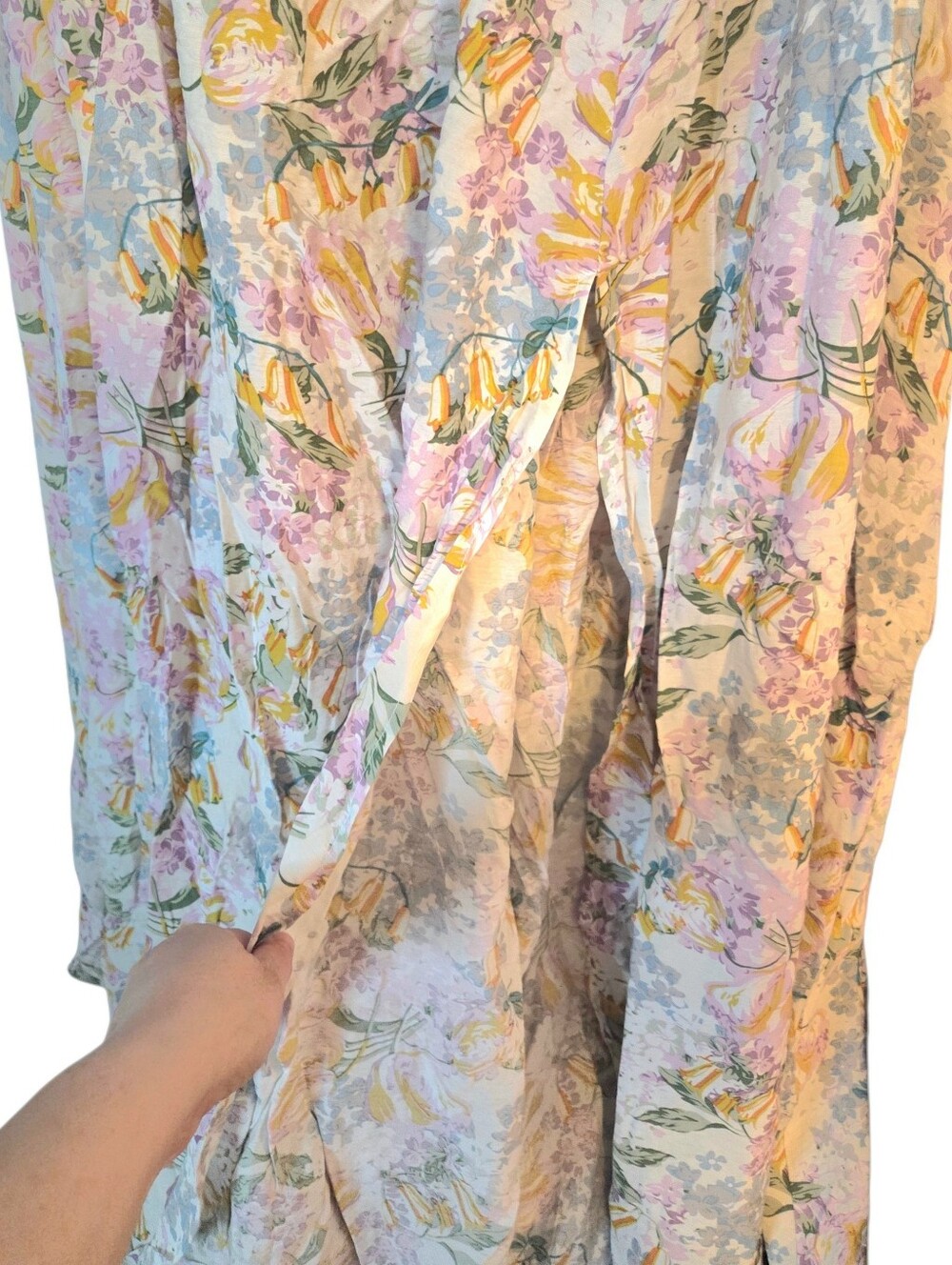 NWT Aakaa Floral Strapless Maxi Dress Size L - Picture 3 of 8